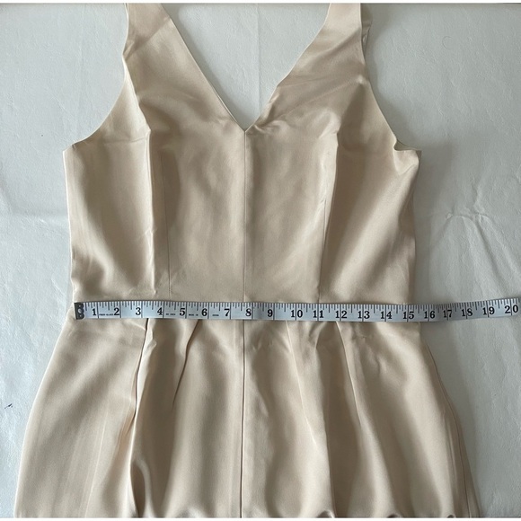 Amanda Uprichard Pyramid Dress In Bone, Size L - Picture 9 of 9